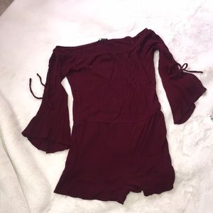 off the shoulder romper